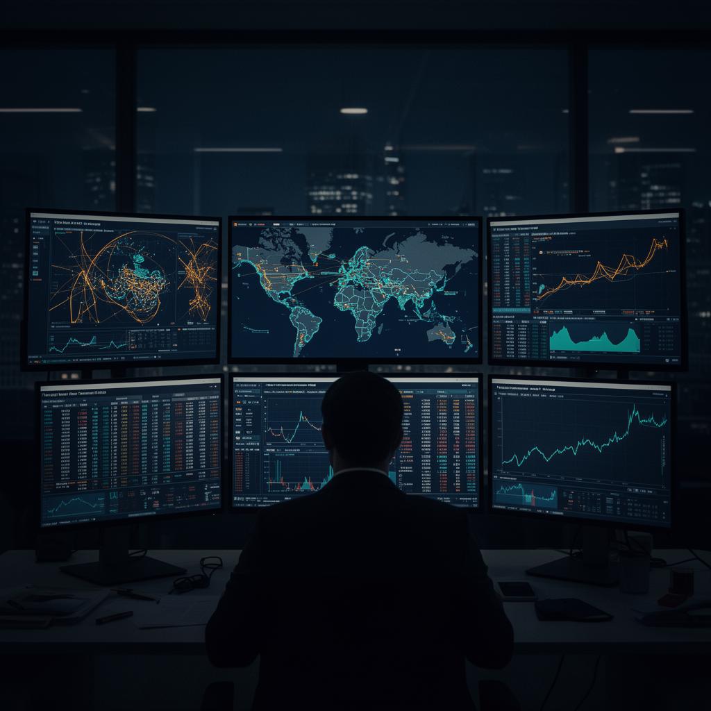 BNM AGRO trading desk with global commodity and vessel tracking screens